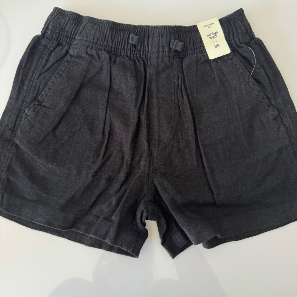 Girls Black Casual Shorts